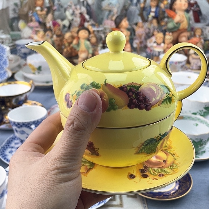 海外中古欧瓷偶小房子