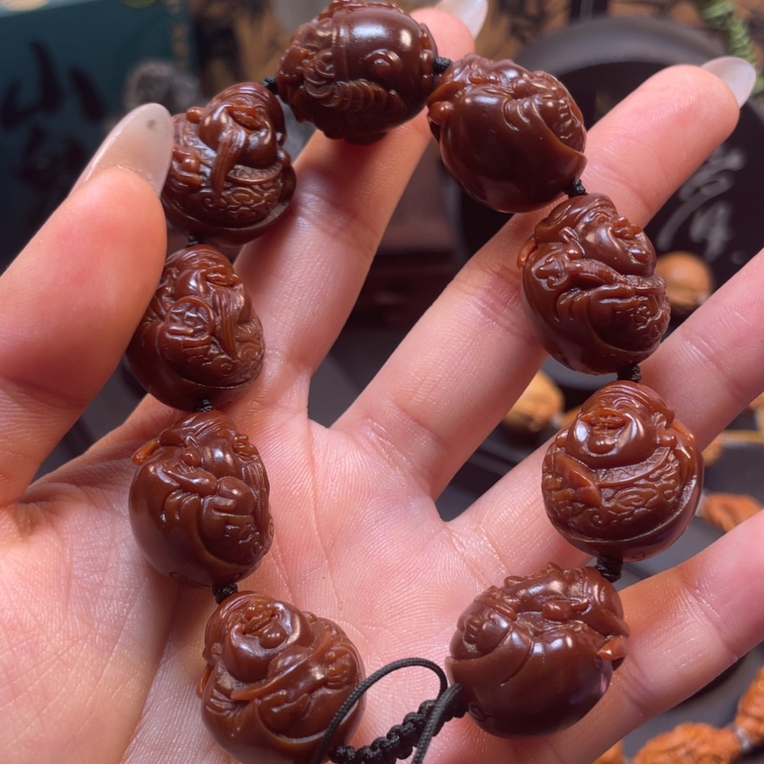 吊坠橄榄核地主财神