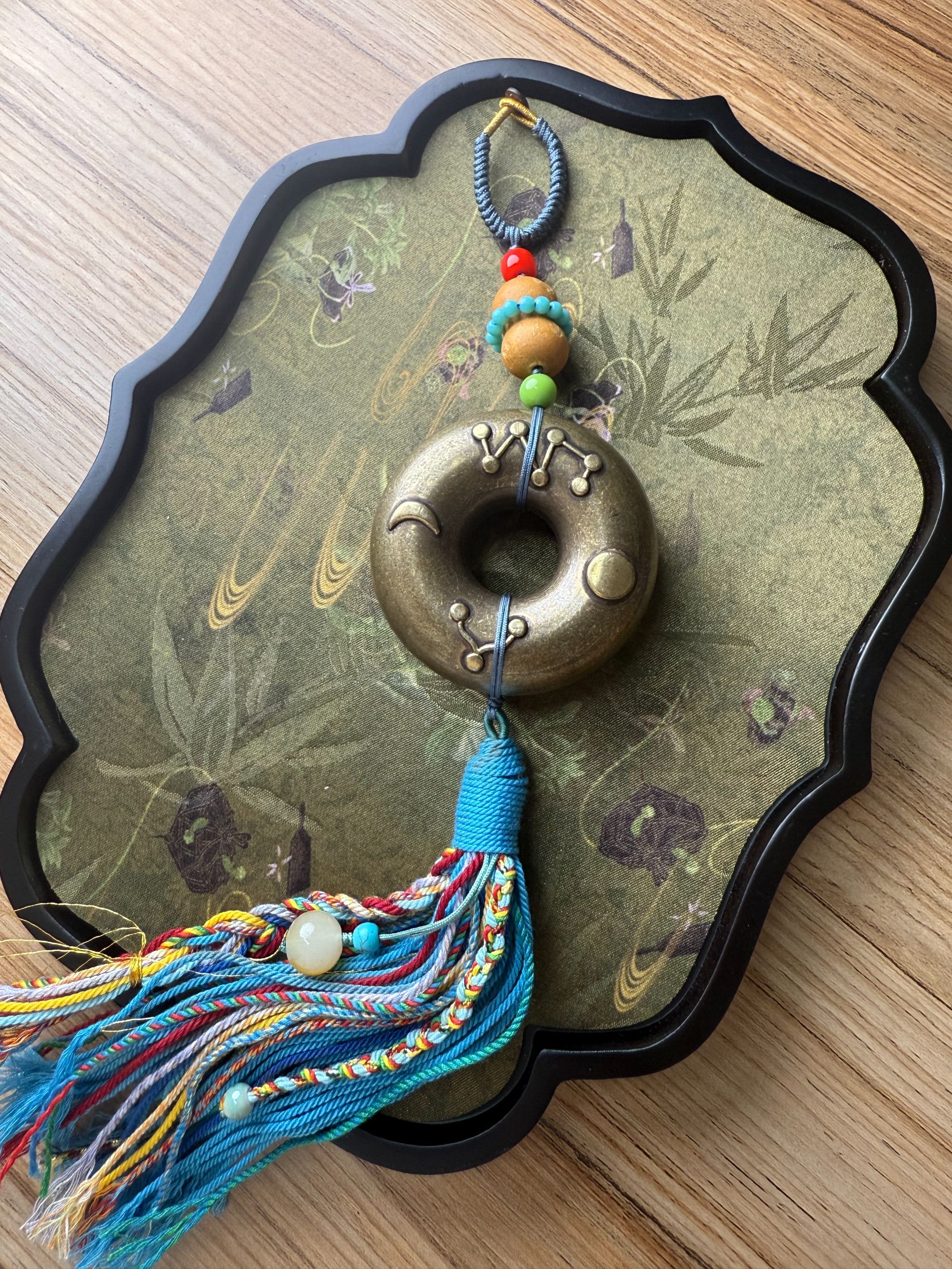 铜吊坠 日月七星挂 李好运专属