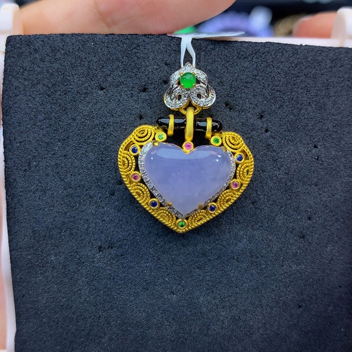 18K金镶嵌手链翡翠翡翠