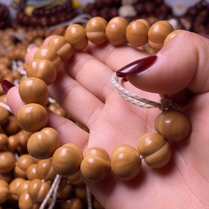 一***！猴头核桃手串15尺寸镜面柯基屁桃手持全品无暇