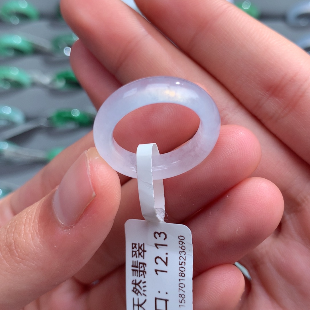 翡翠戒指未镶嵌天然