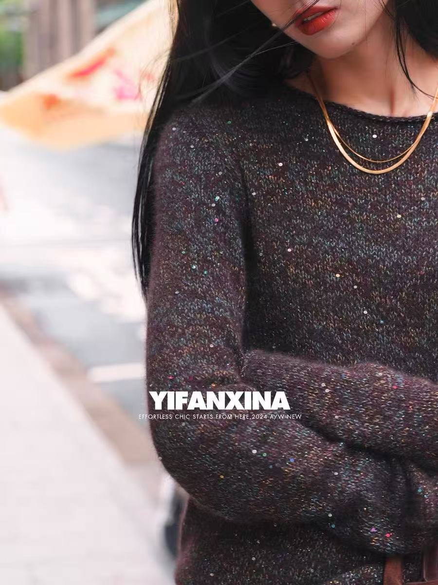 【虎玉妹海宁濮院】女士羊绒衫星空款