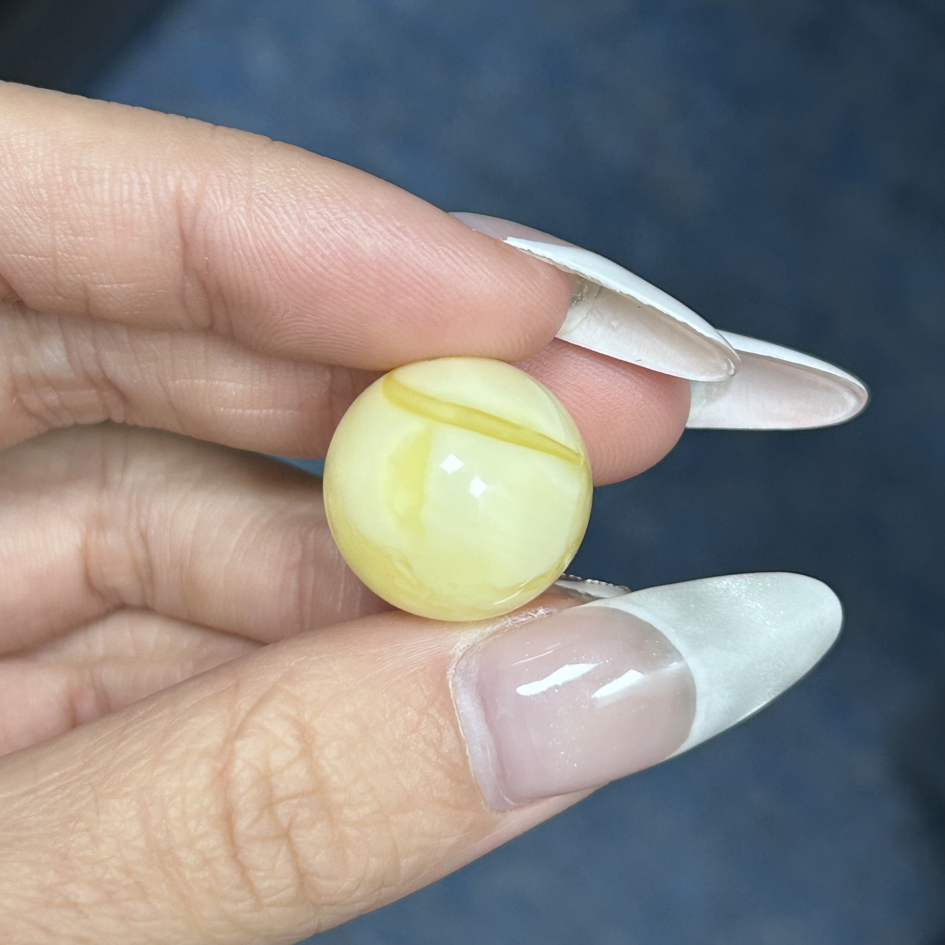 蜜之缘珠宝天然原矿琥珀蜜蜡圆珠18.7mm+微瑕