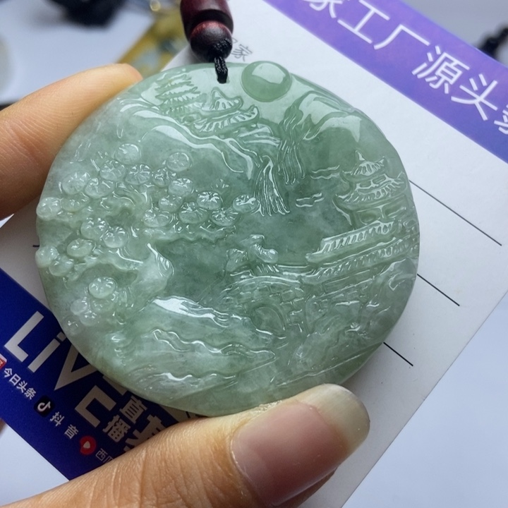 翡翠未镶嵌颈饰翡翠 