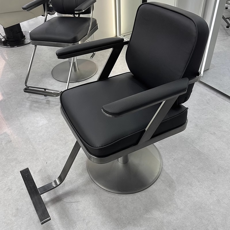 直播高档新款美发店椅子发廊专用可升降旋转烫染区理发座椅剪发凳