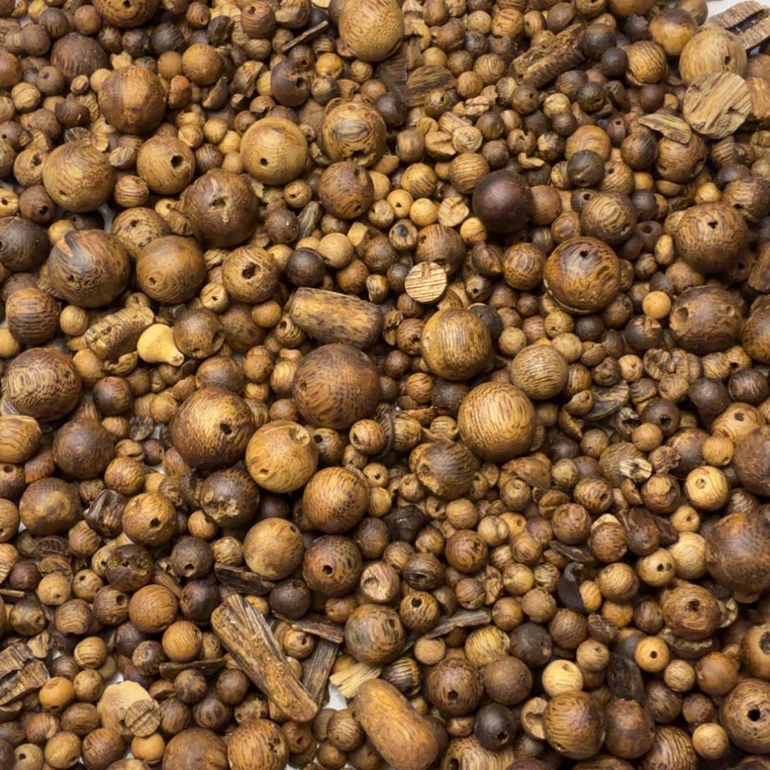 沉香沉香碎屑乌身原叶珠子料50g