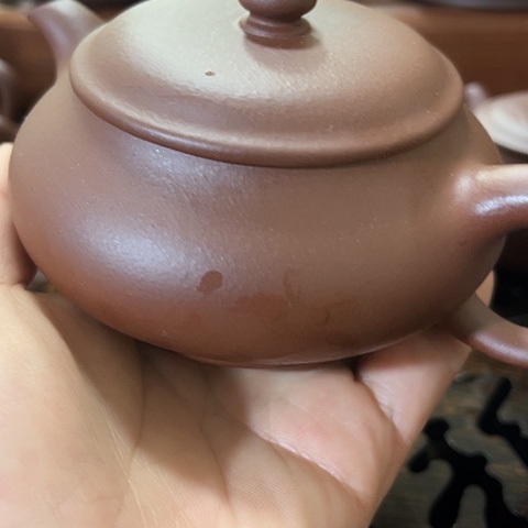 紫砂茶壶刚*老紫泥明炉200c c