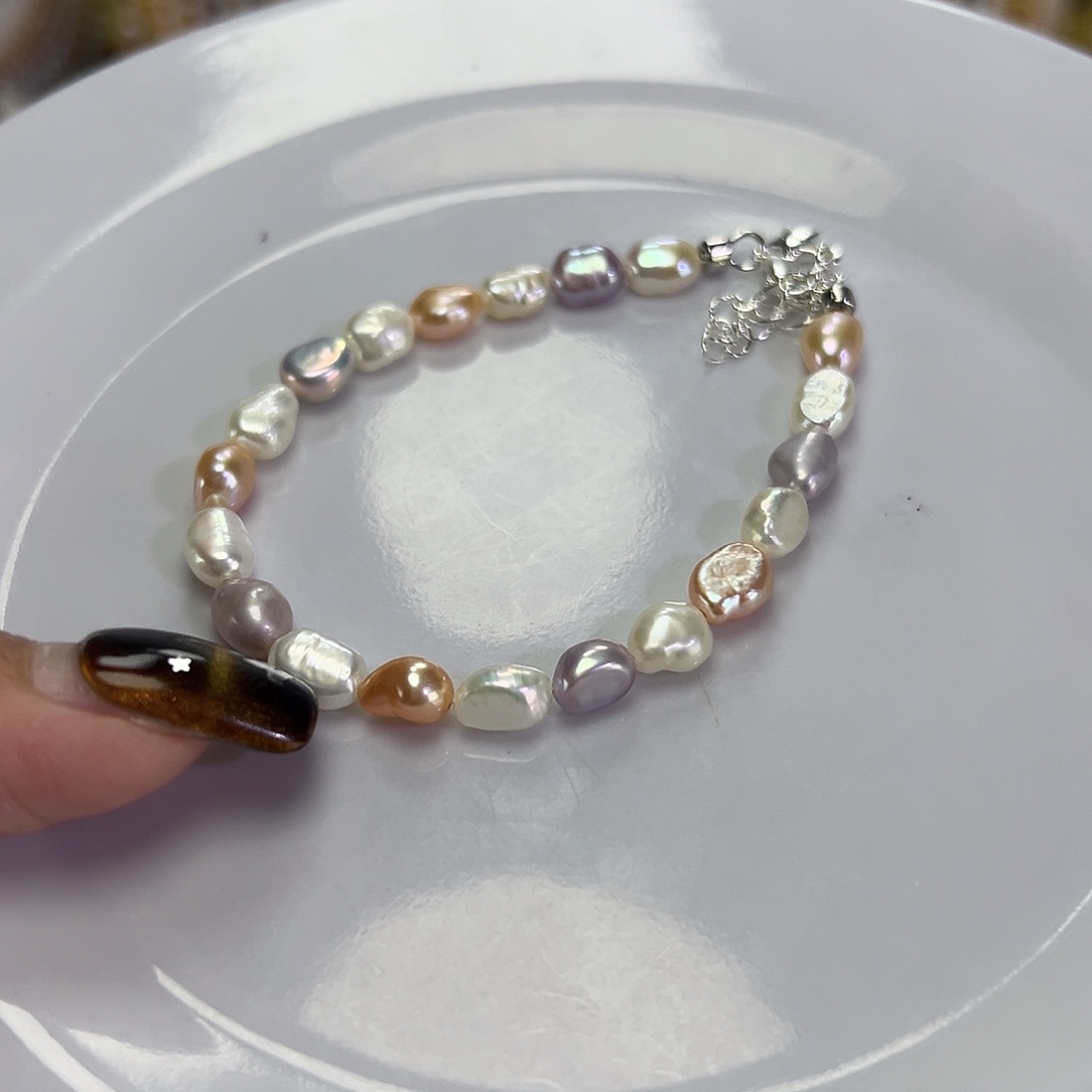 淡水珍珠手绳钛钢