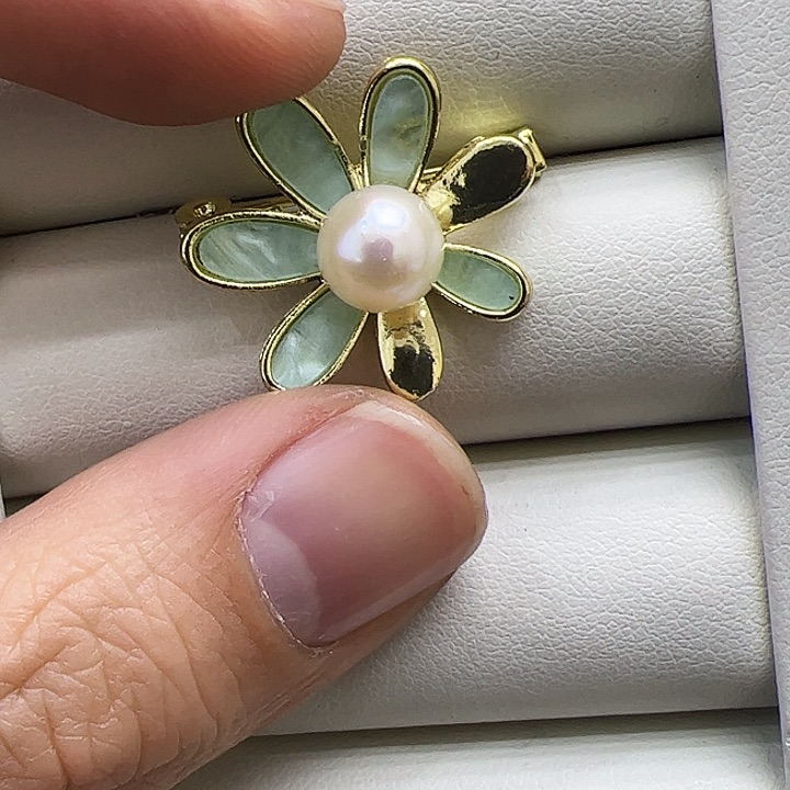 淡水珍珠颈饰银S925镶嵌