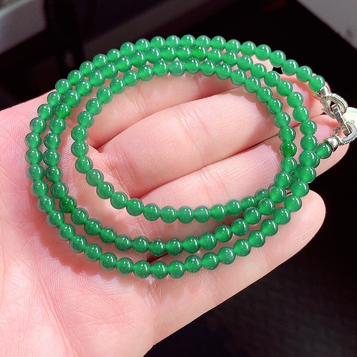 翡翠手链未镶嵌娜**?999999999