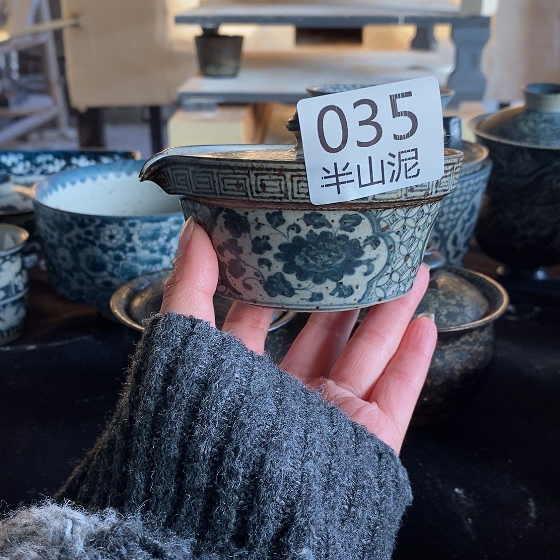 ⊙****陶手工手绘青花高温陶瓷