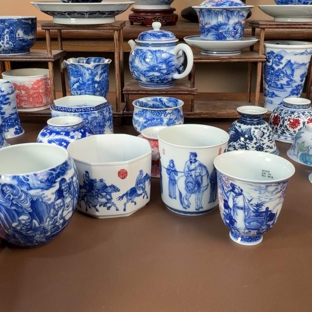 羊***头景德镇陶瓷手工手绘