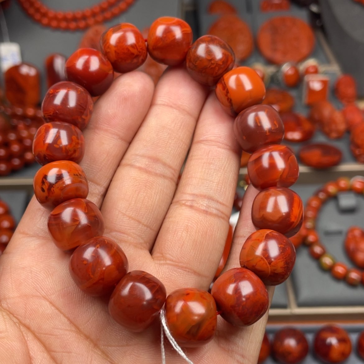 【闪购商品】南红玛瑙珠宝奇石未镶嵌单圈13