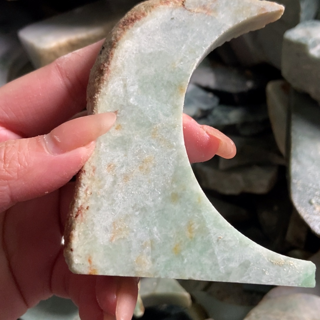 翡翠未镶嵌挂件天然翡翠