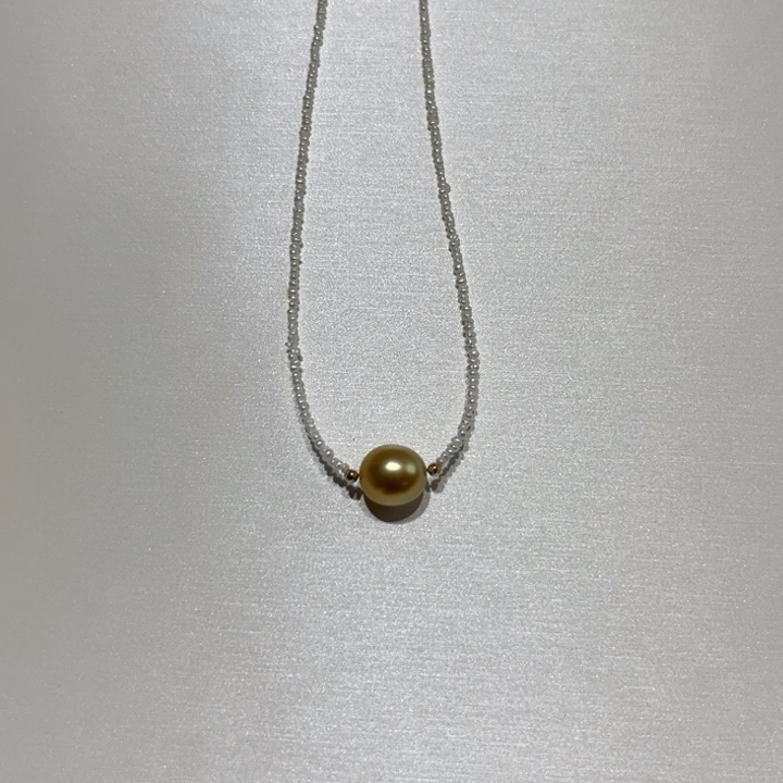 海水珍珠颈饰18K金镶嵌