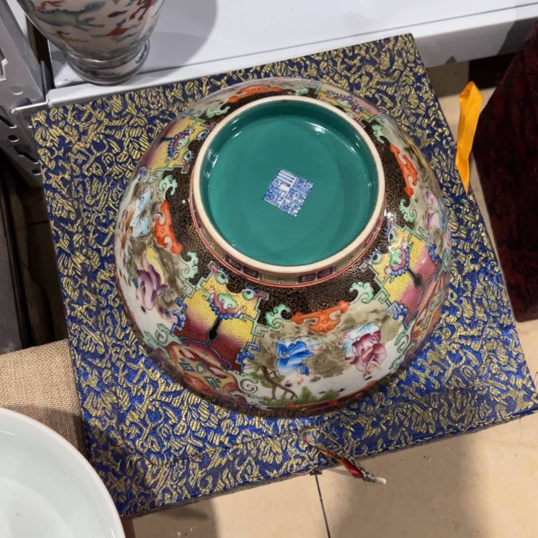 瓷片尊**敌龙凤呈祥瓷器