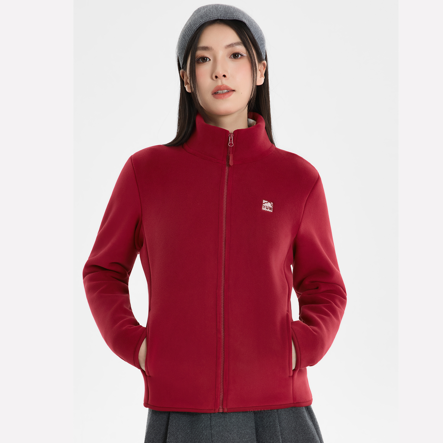 【云感绒变态厚】冬季立领加绒加厚保暖防风女士双面绒云感绒冬外套