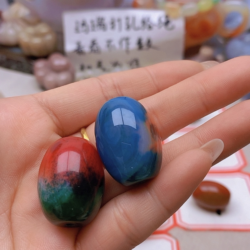 【闪购商品】未镶嵌玛瑙/玉髓珠宝半成品清**月