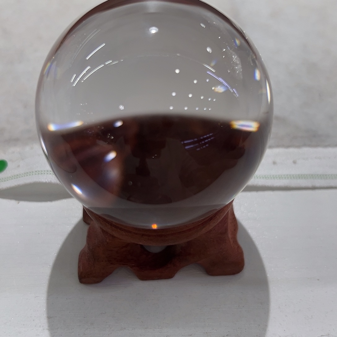 水晶水晶球摆件未镶嵌大*