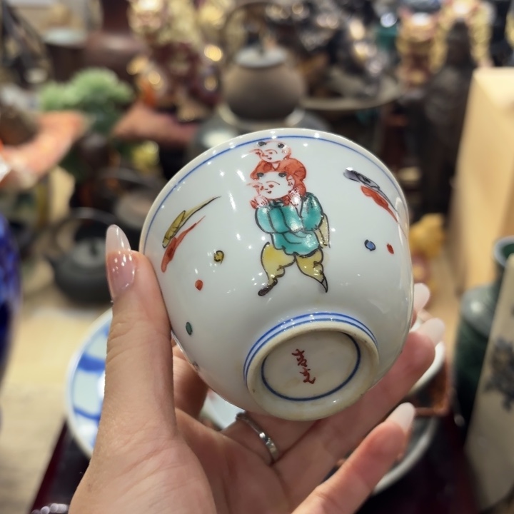 陶瓷古美术置物摆件