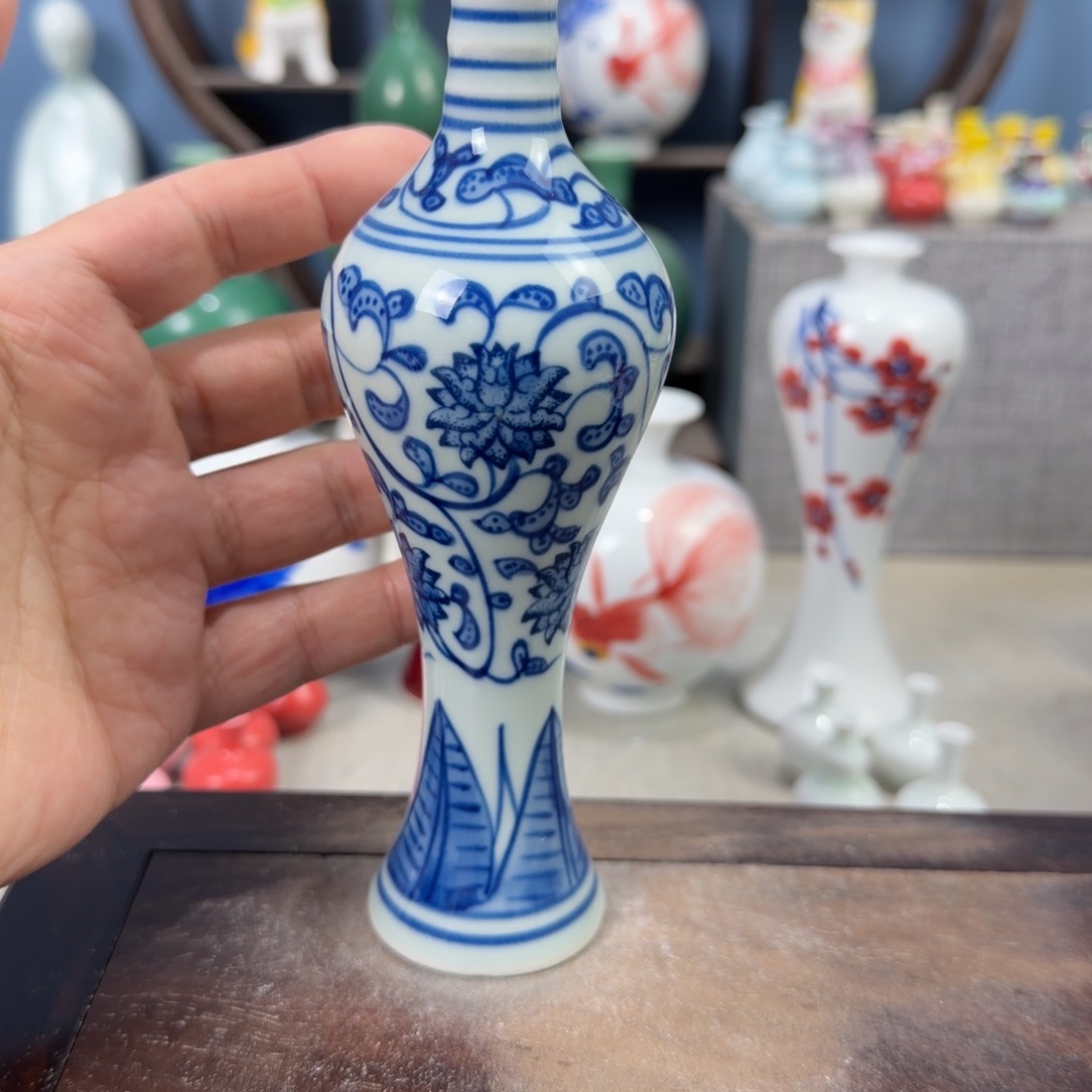 陶瓷手工小花器摆件