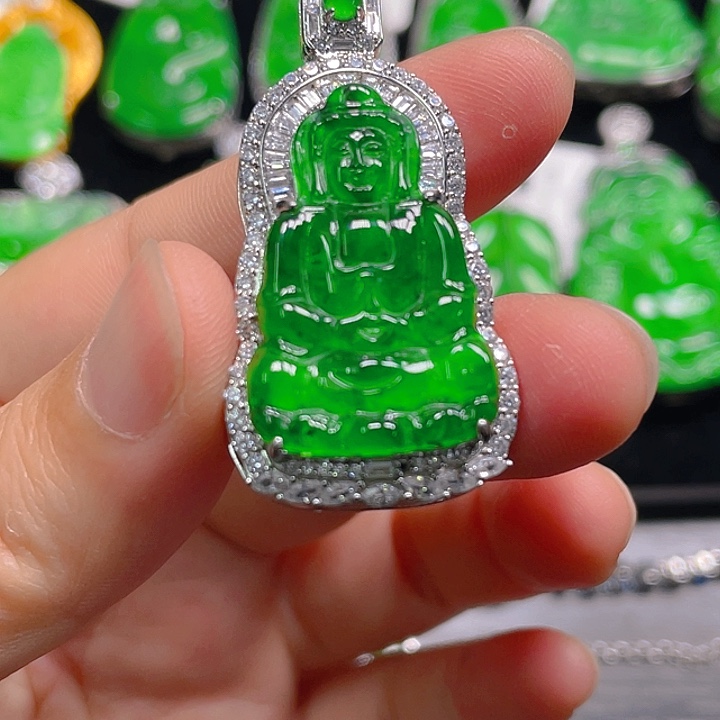 翡翠未镶嵌吊坠(不含链)