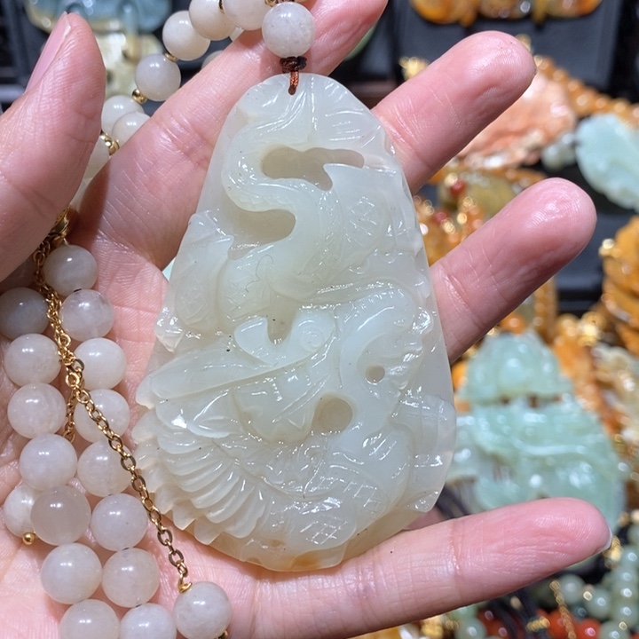 岫玉毛衣链未镶嵌