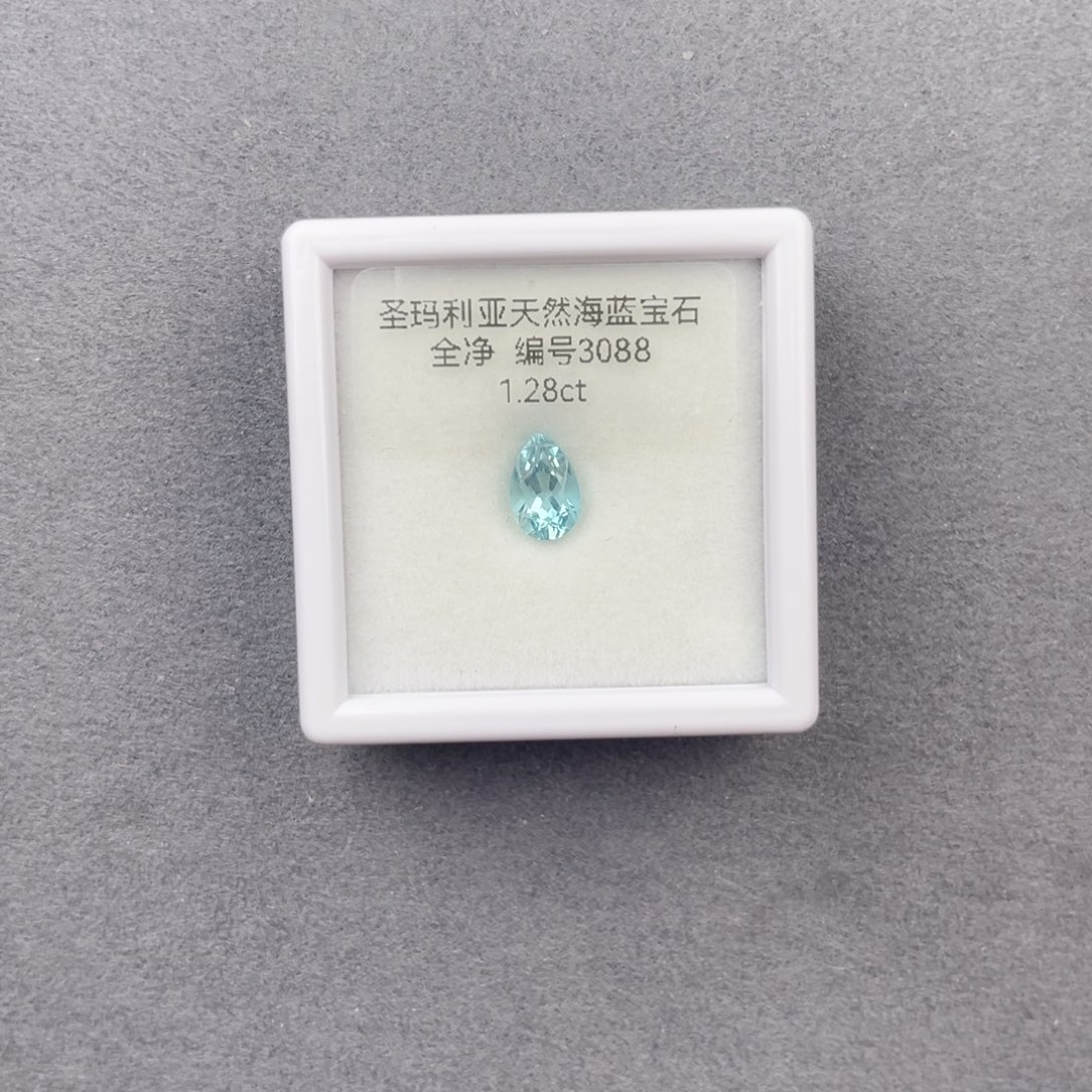 海蓝宝石裸石未镶嵌天然全净无瑕