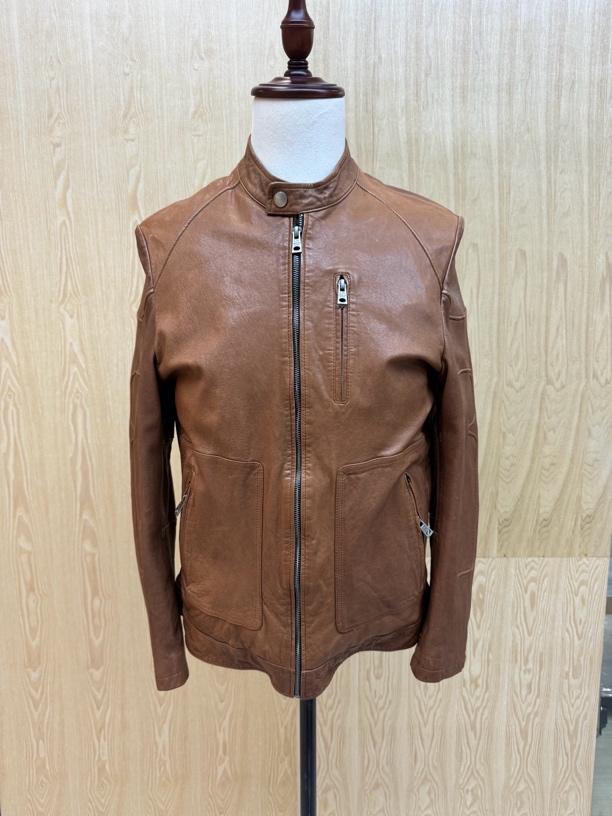 男士绵羊皮植蹂夹克春季时尚潮流外套