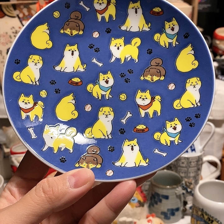 搪瓷九谷青骄赏盘