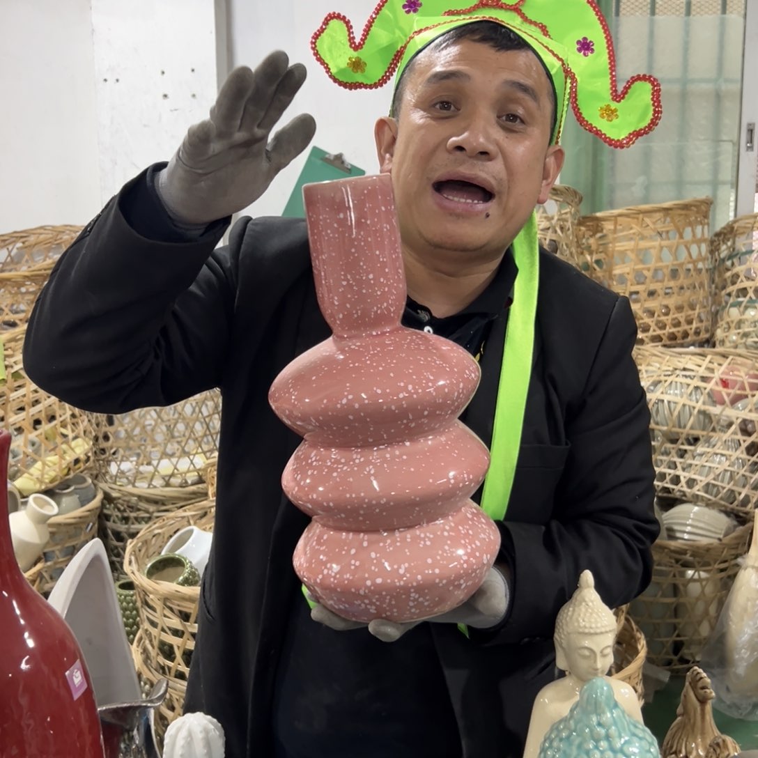 摆件86 号高中低温陶瓷工艺瓶（部分微瑕）