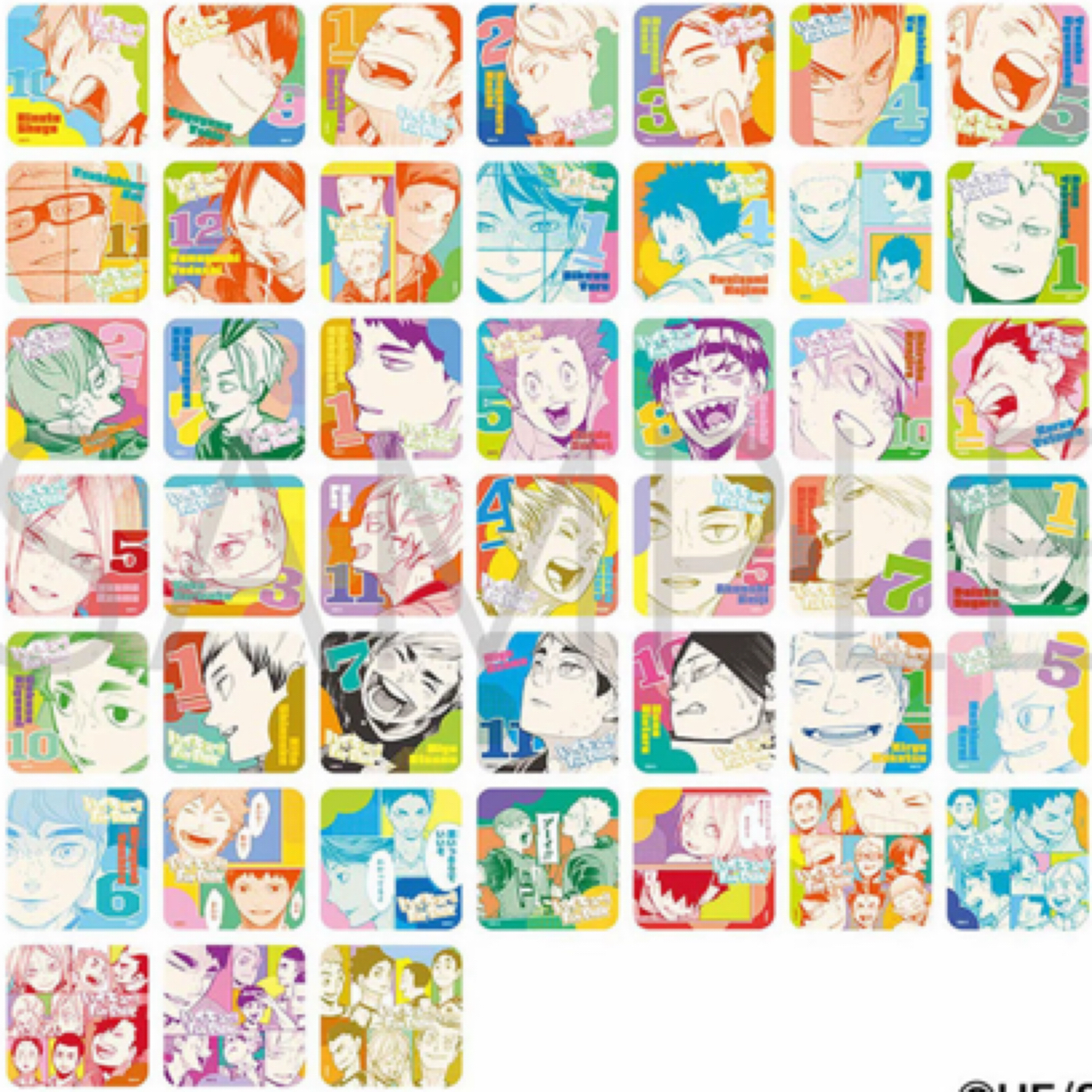 【饭团拆谷】排球少年fanpark原画杯垫（代拆）