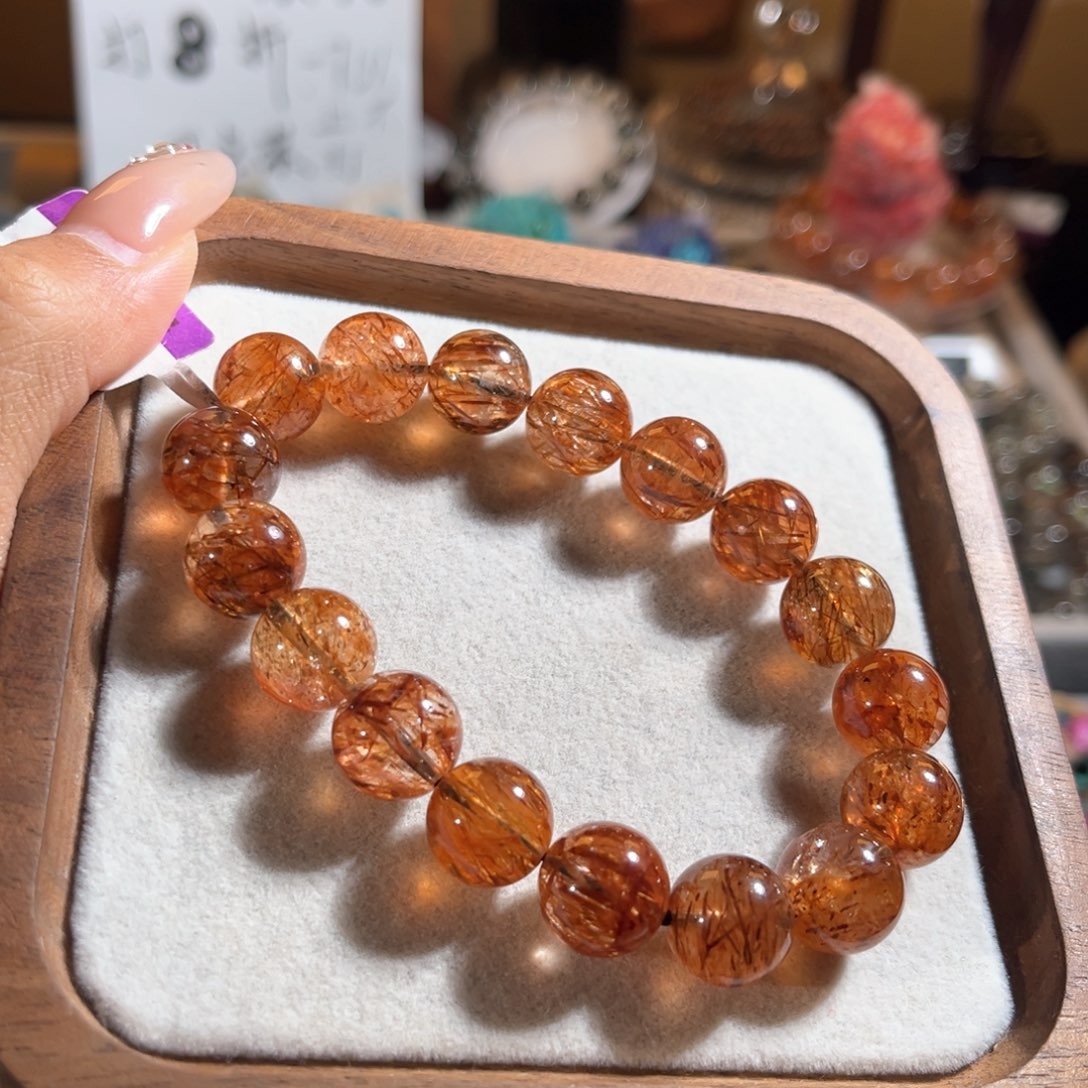 彭***楚水晶未镶嵌手链黑金超12m