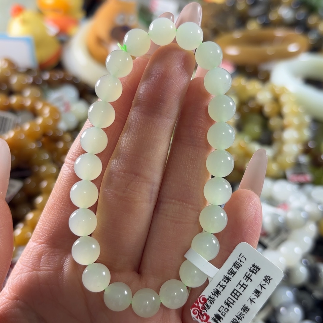 和田玉未镶嵌手串335