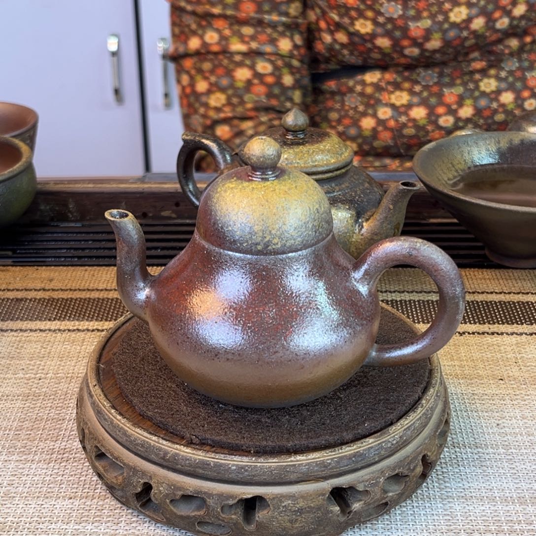 老***T茶壶紫砂底槽清柴烧180cc