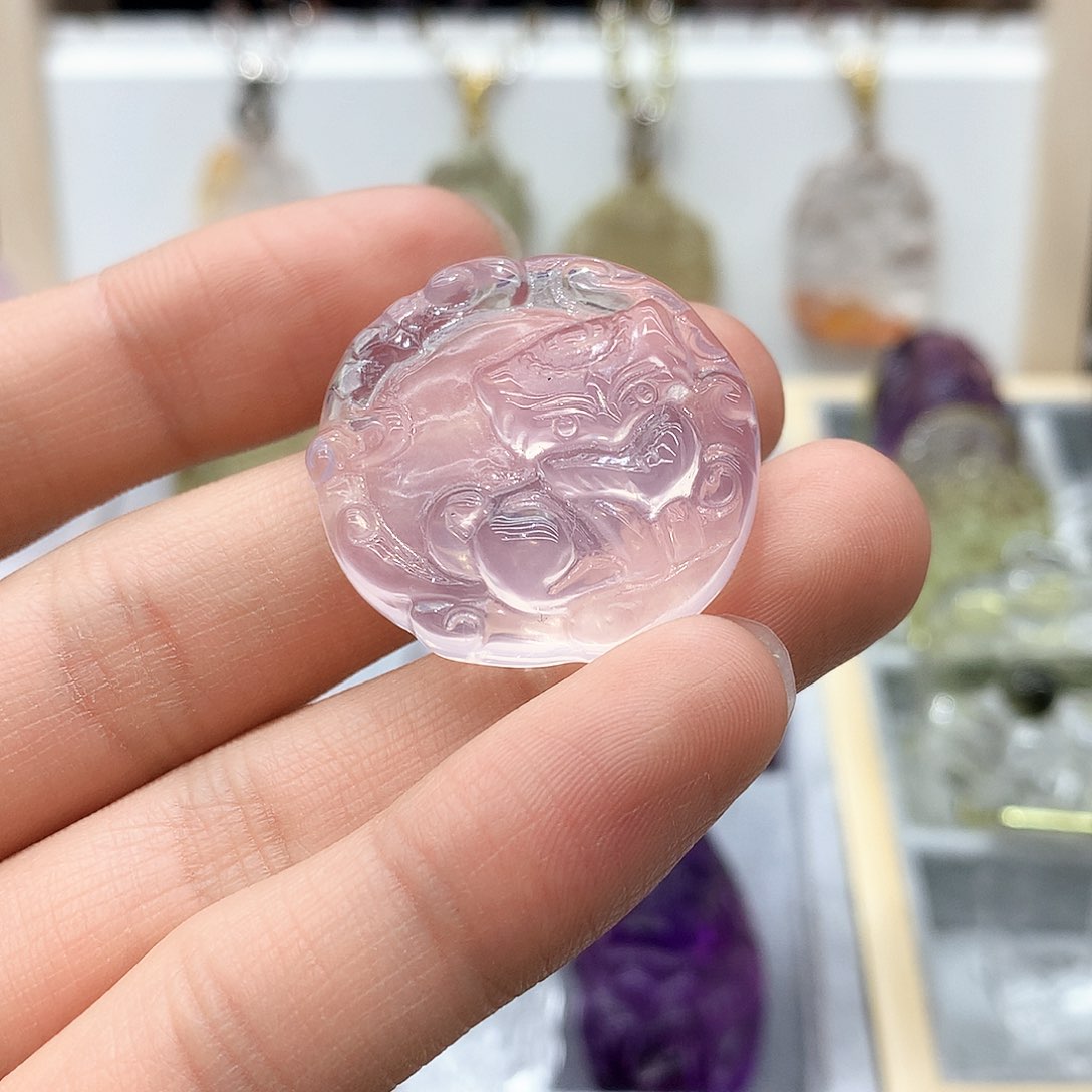 水晶颈饰未镶嵌挂件