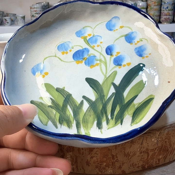 景德镇陶瓷手工手绘碟子