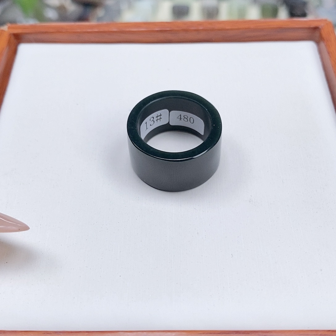 和田玉戒指未镶嵌張*己专拍13-16.7