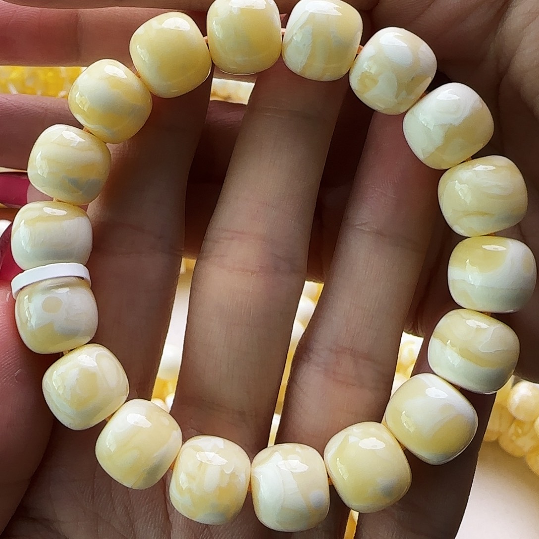 琥珀未镶嵌手链蜜蜡手串