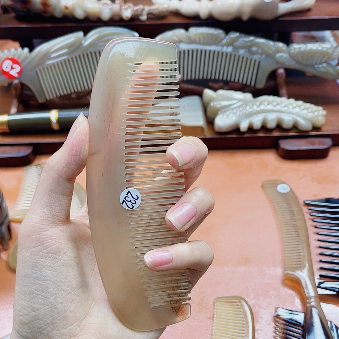 纯手工制作牛角梳232