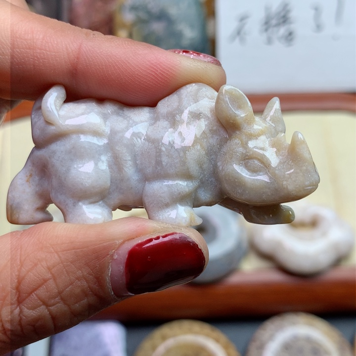 硅化珊瑚（珊瑚玉）颈饰未镶嵌