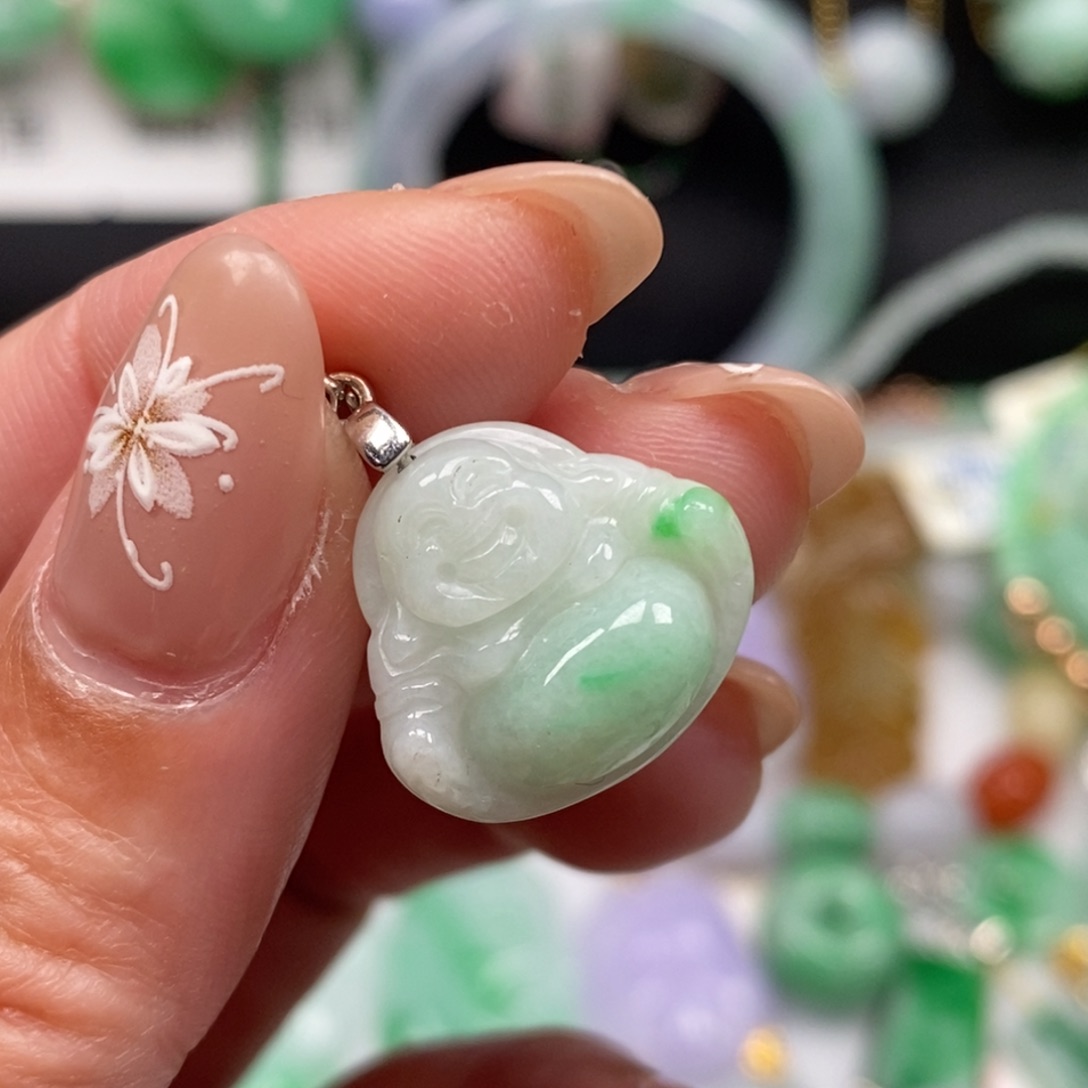 翡翠未镶嵌吊坠(不含链)