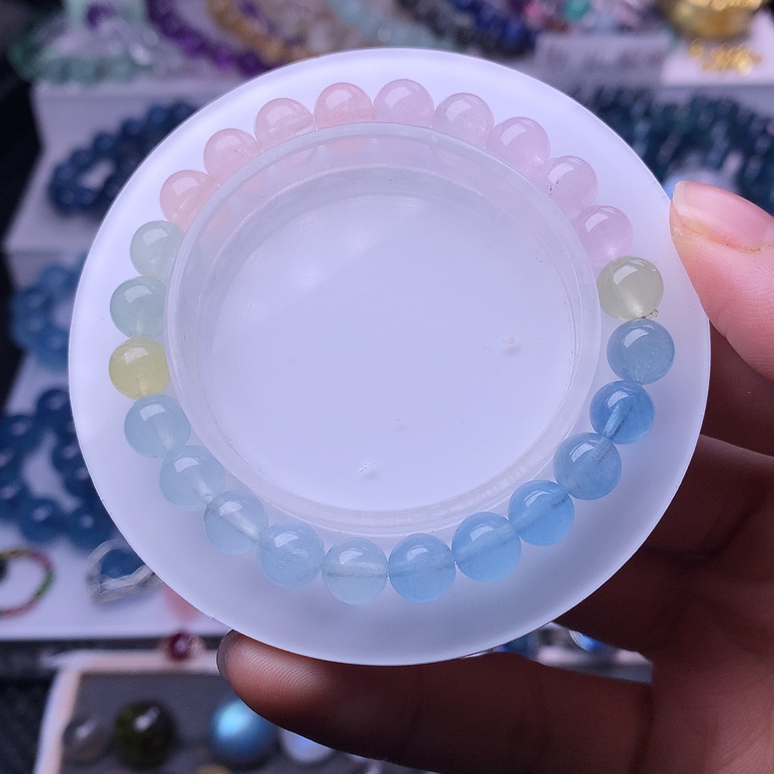 水晶手链未镶嵌多样性