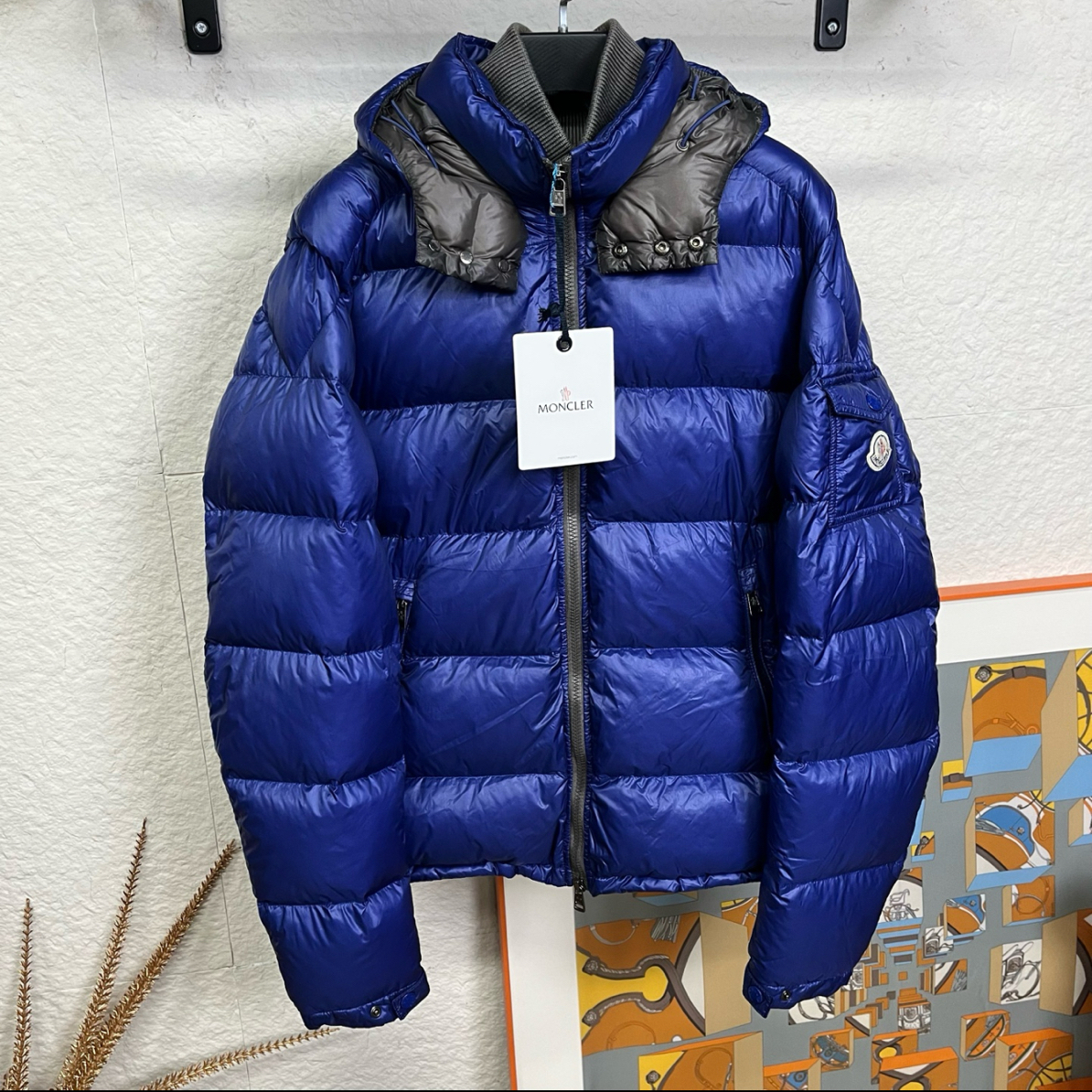 未使用 MONCLER 亮色袖标羽绒服/5码/259183
