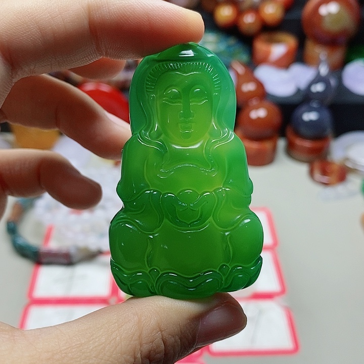 未镶嵌吊坠(不含链)玛瑙/玉髓悟***语