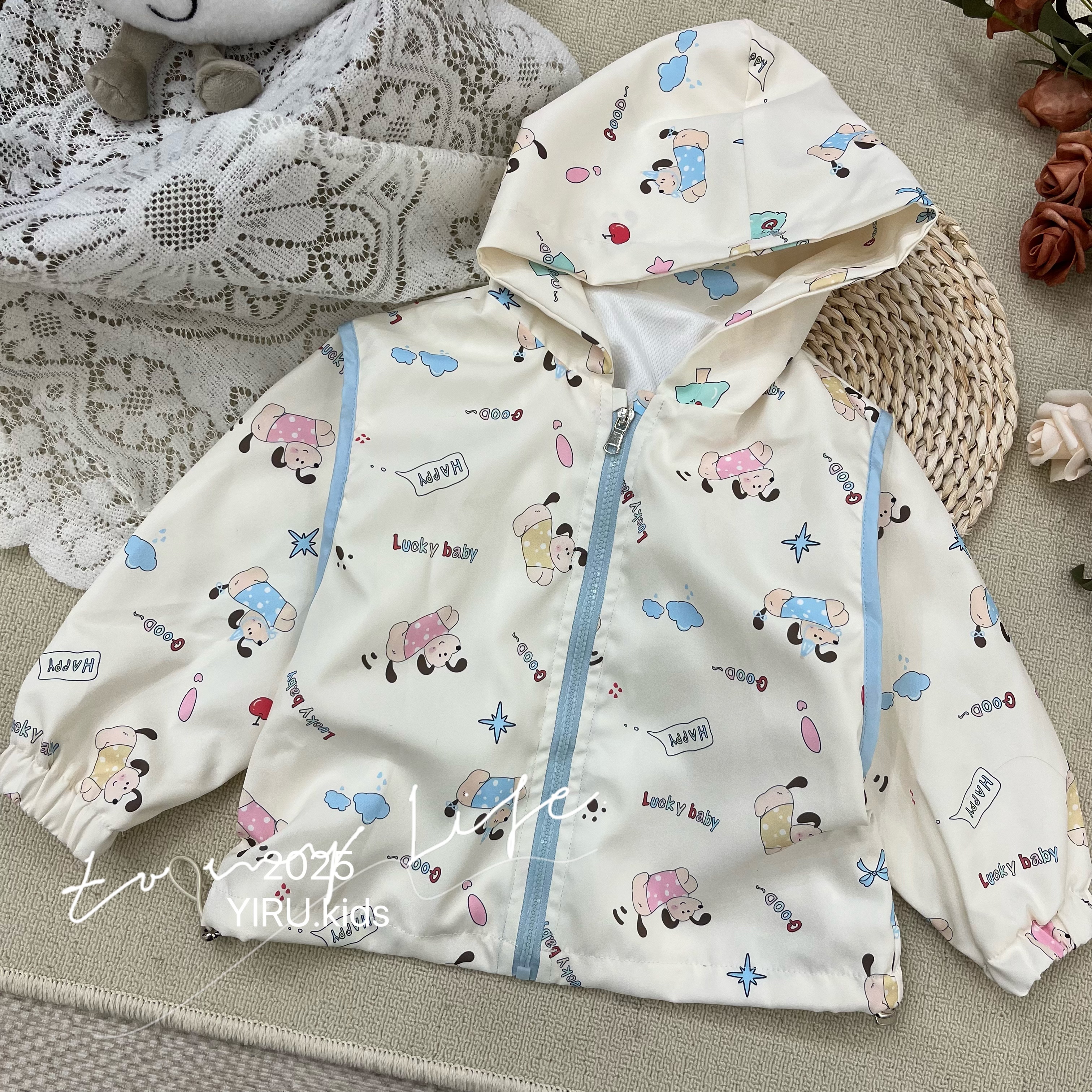 番茄家*春季新款腊肠狗冲锋衣D-W107