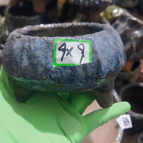 红陶粗陶花盆手工