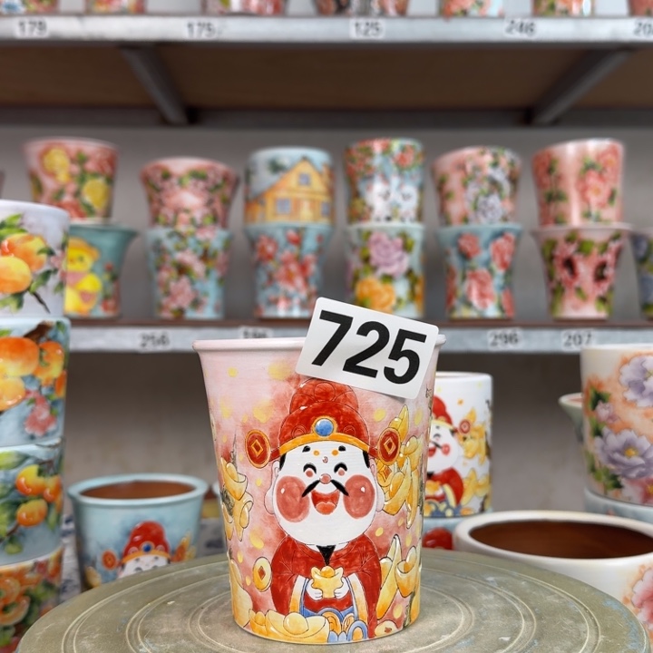 景德镇手绘多肉花盆