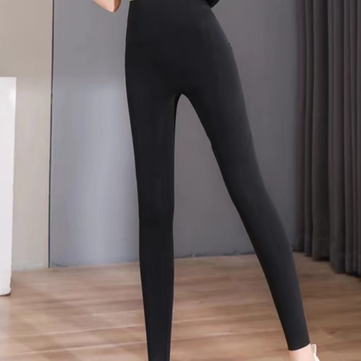 1002秋冬高腰保暖黑色打底裤（非同款）